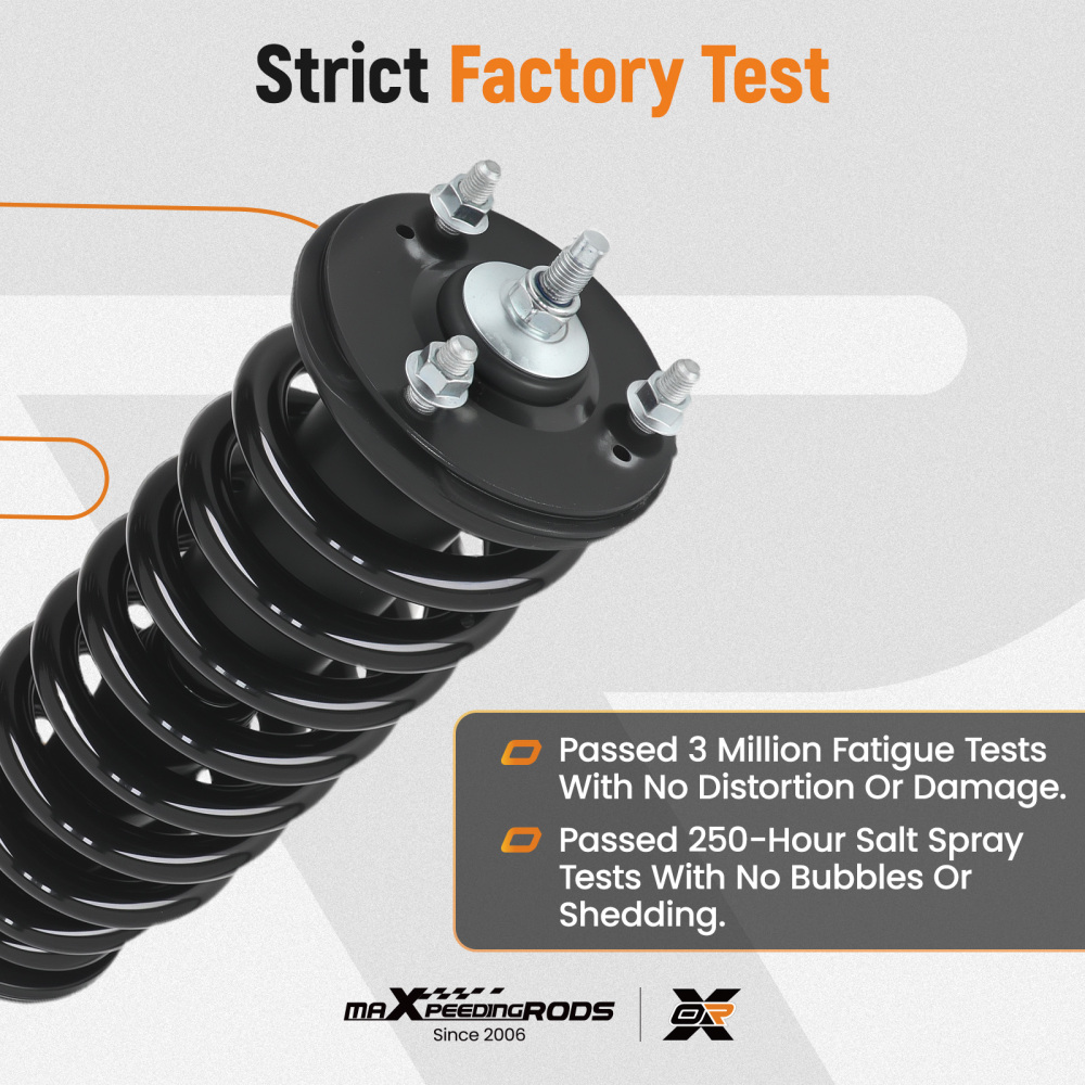4PCS FrontRear Complete Struts Shock Absorbers For 2001-2007 compatible for Toyota Sequoia