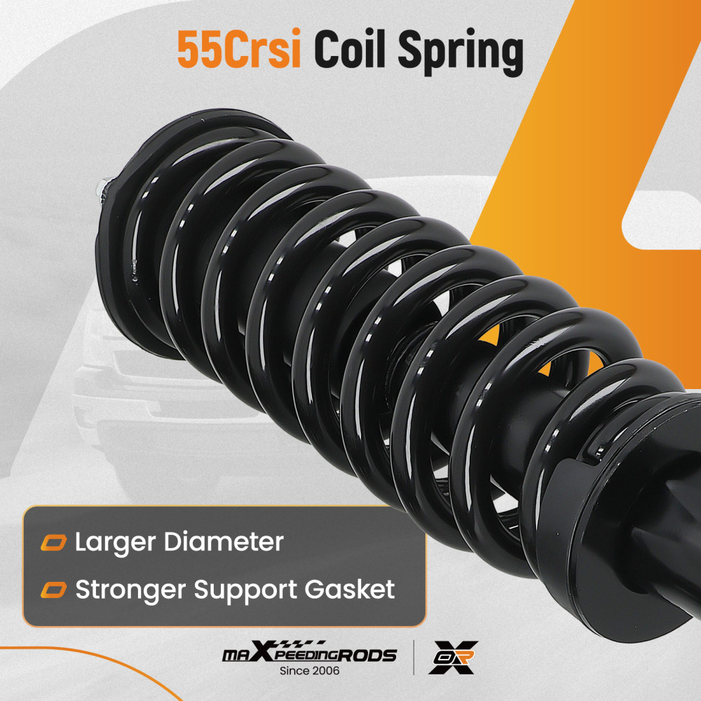 4PCS FrontRear Complete Struts Shock Absorbers For 2001-2007 compatible for Toyota Sequoia