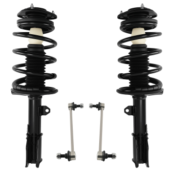 Front Struts + Sway Bar Links for 2003 - 2005 2006 2007 2008 compatible for Toyota Matrix Vibe
