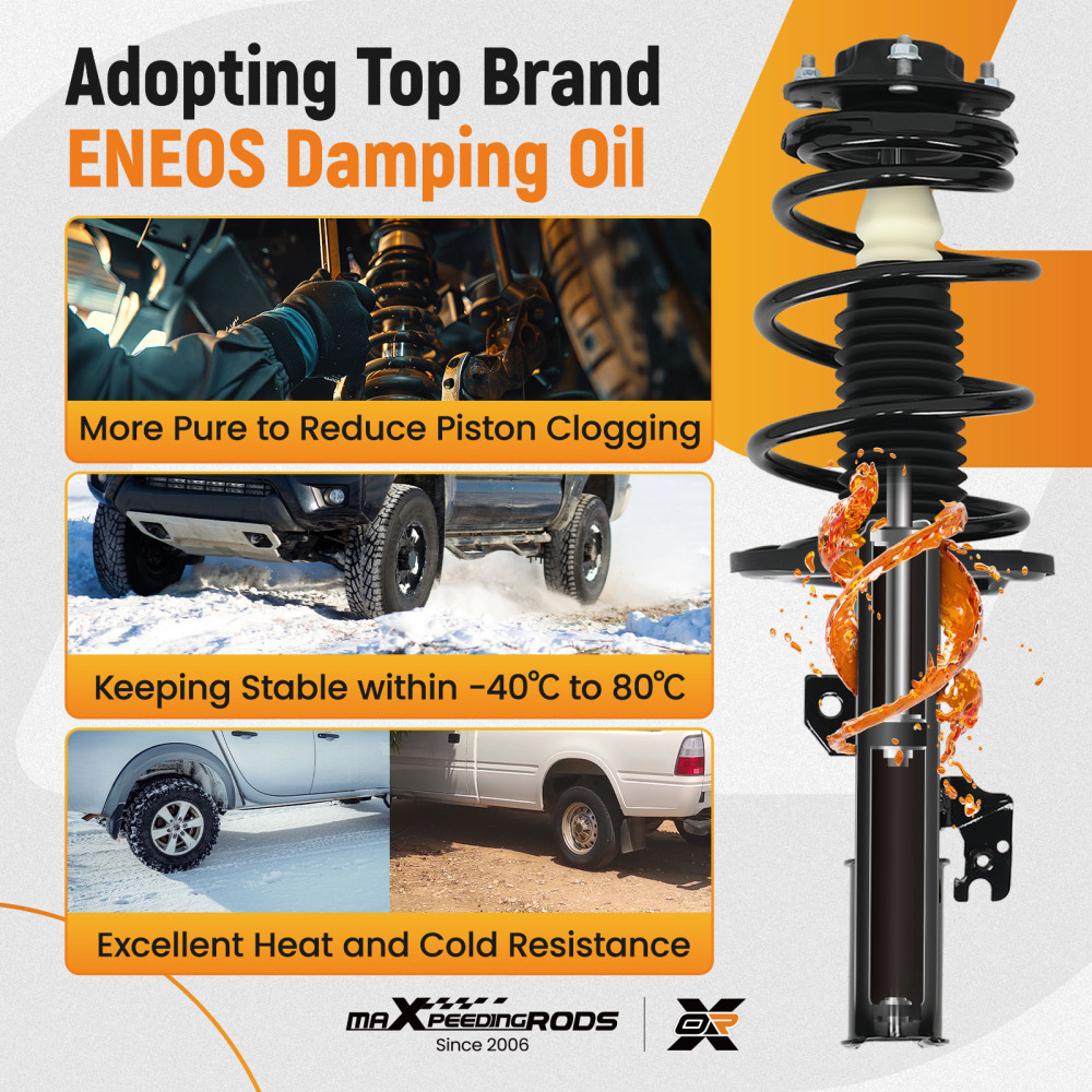 Front Rear Complete Strut Spring For 2004-2006 compatible for Lexus ES330 compatible for Toyota CamrySolara