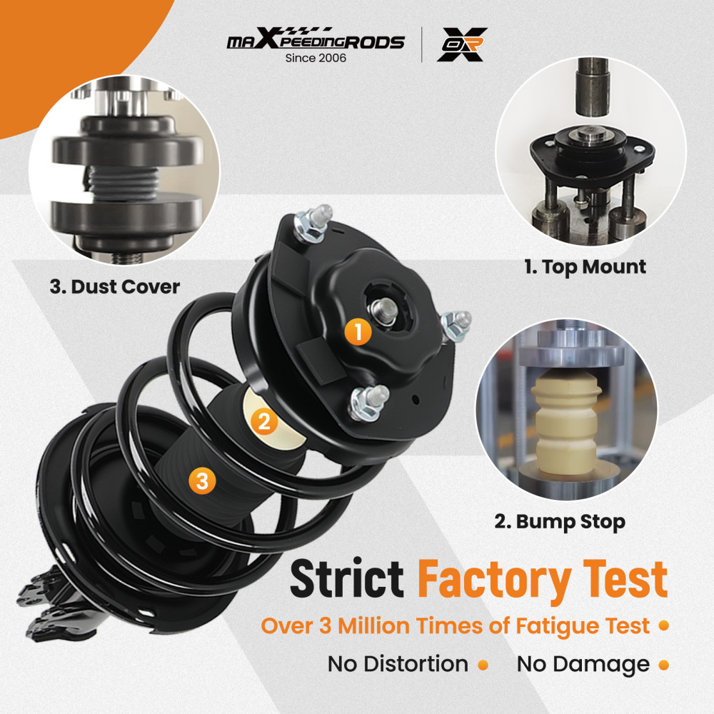 Front Rear Complete Strut Spring For 2004-2006 compatible for Lexus ES330 compatible for Toyota CamrySolara