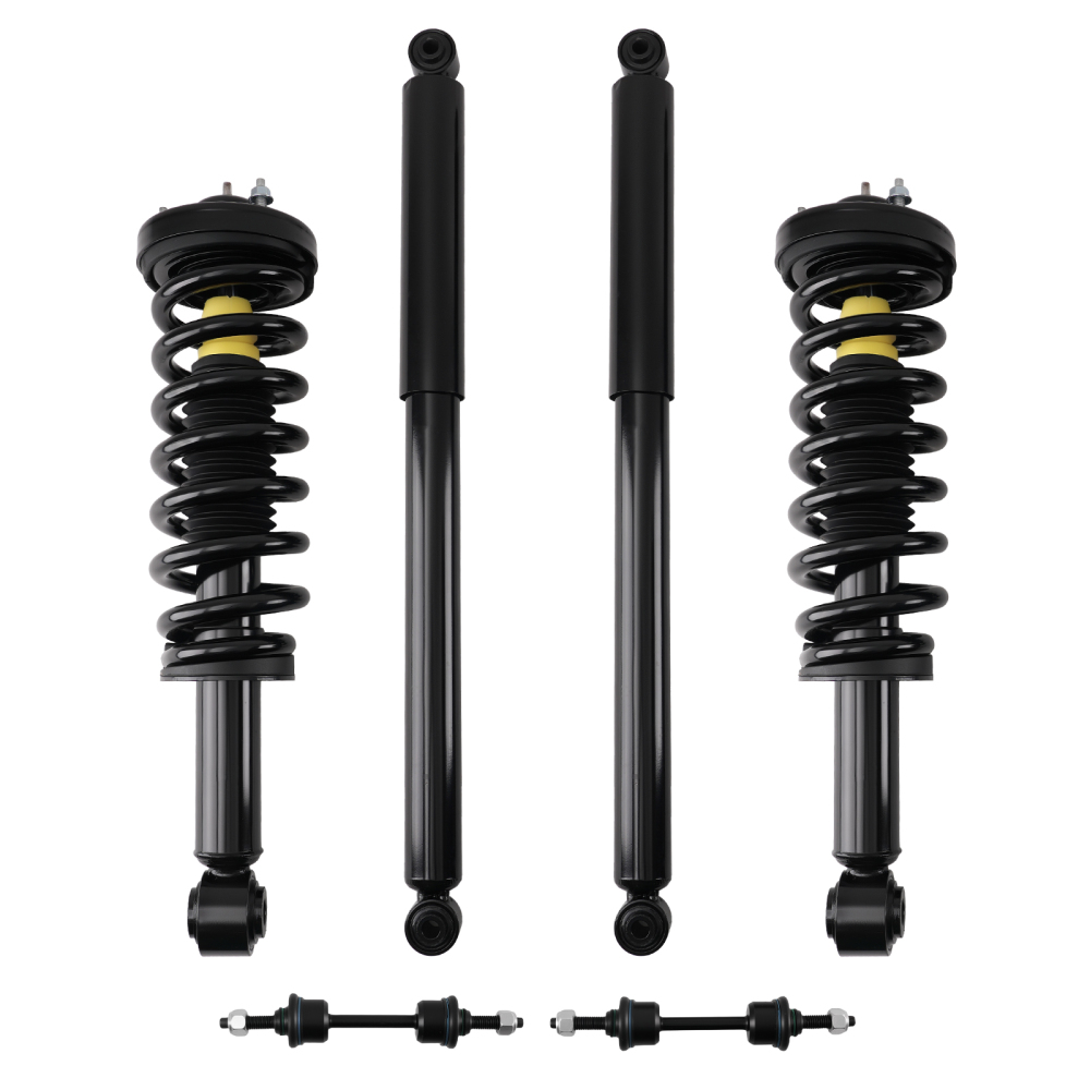 Front Rear Struts w/Sway Bar Links compatible for Ford F-150 2009-2013 4WD 171141