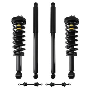 Front Rear Struts w/Sway Bar Links compatible for Ford F-150 2009-2013 4WD 171141