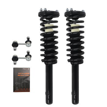 Front Struts w/ Coil Spring Assembly Sway Bars Kit compatible for Honda Accord 2003-2007