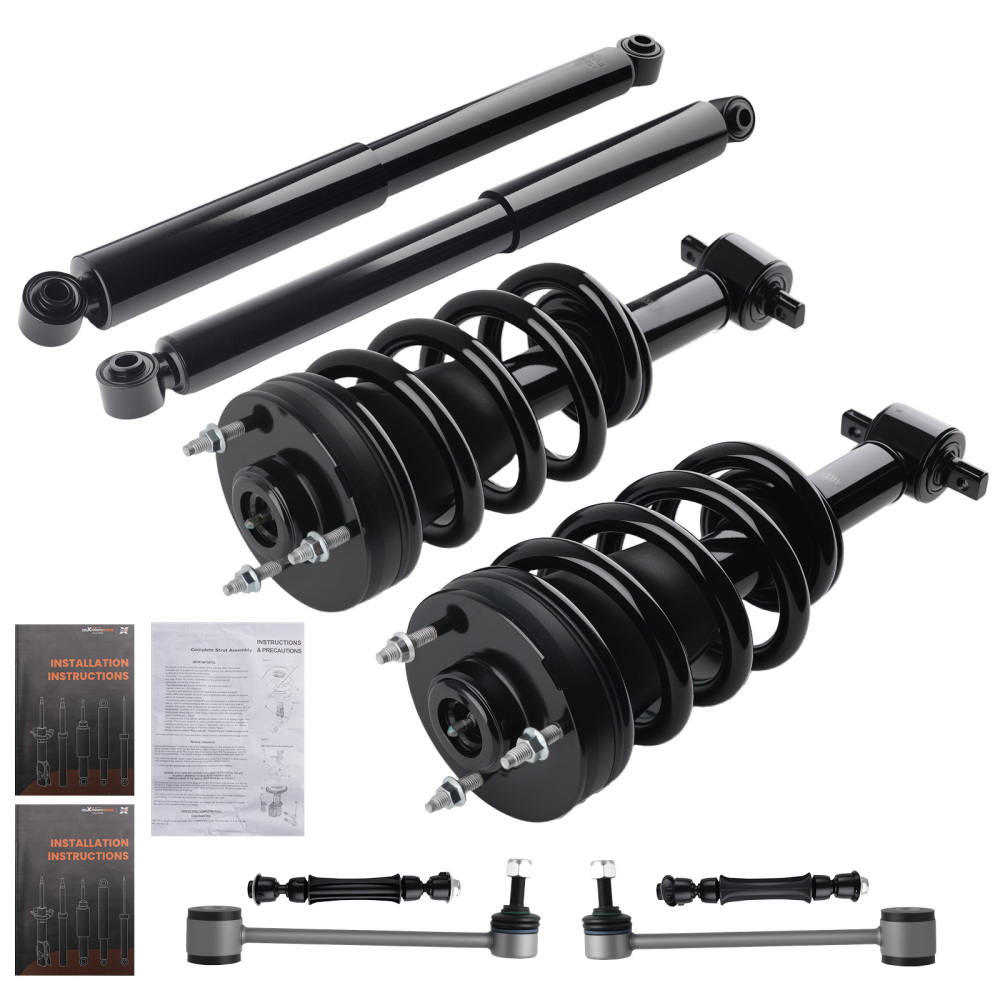 Front Struts Rear Shocks Sway Bars Kit compatible for Suburban 1500 compatible for Tahoe Escalade ESV EXT
