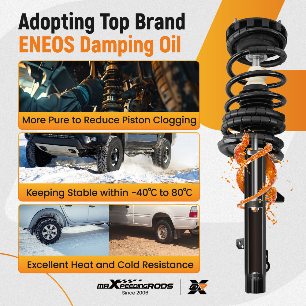 Quick Complete Rear Strut w/ Coil Spring compatible for Ford Taurus 1994-2007 Sedan