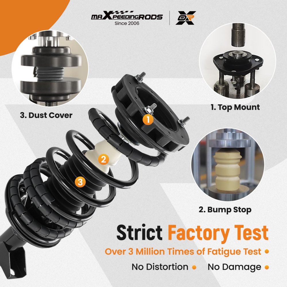 Quick Complete Rear Strut w/ Coil Spring compatible for Ford Taurus 1994-2007 Sedan