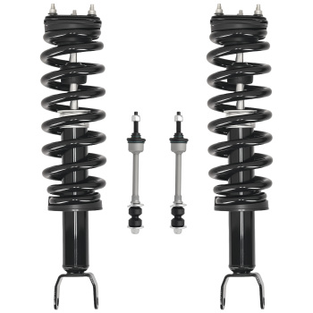 Front Strut Spring Sway Bar End Link Assembly compatible for Dodge Ram 1500 2006-2008 4WD