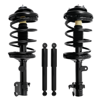 1 Set Front+Rear Shock Struts Absorbers Assembly For 1999-2004 compatible for Honda Odyssey