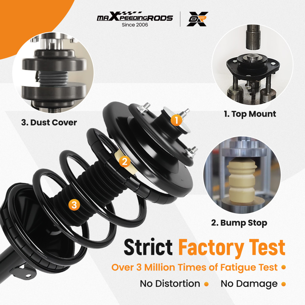 4x Shock Absorbers Struts compatible for Honda Odyssey 1999-2004 FrontRear LeftRight
