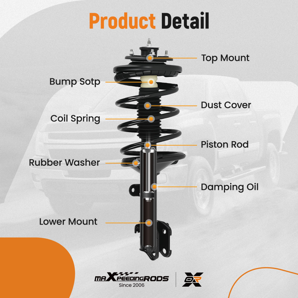 4x Shock Absorbers Struts compatible for Honda Odyssey 1999-2004 FrontRear LeftRight