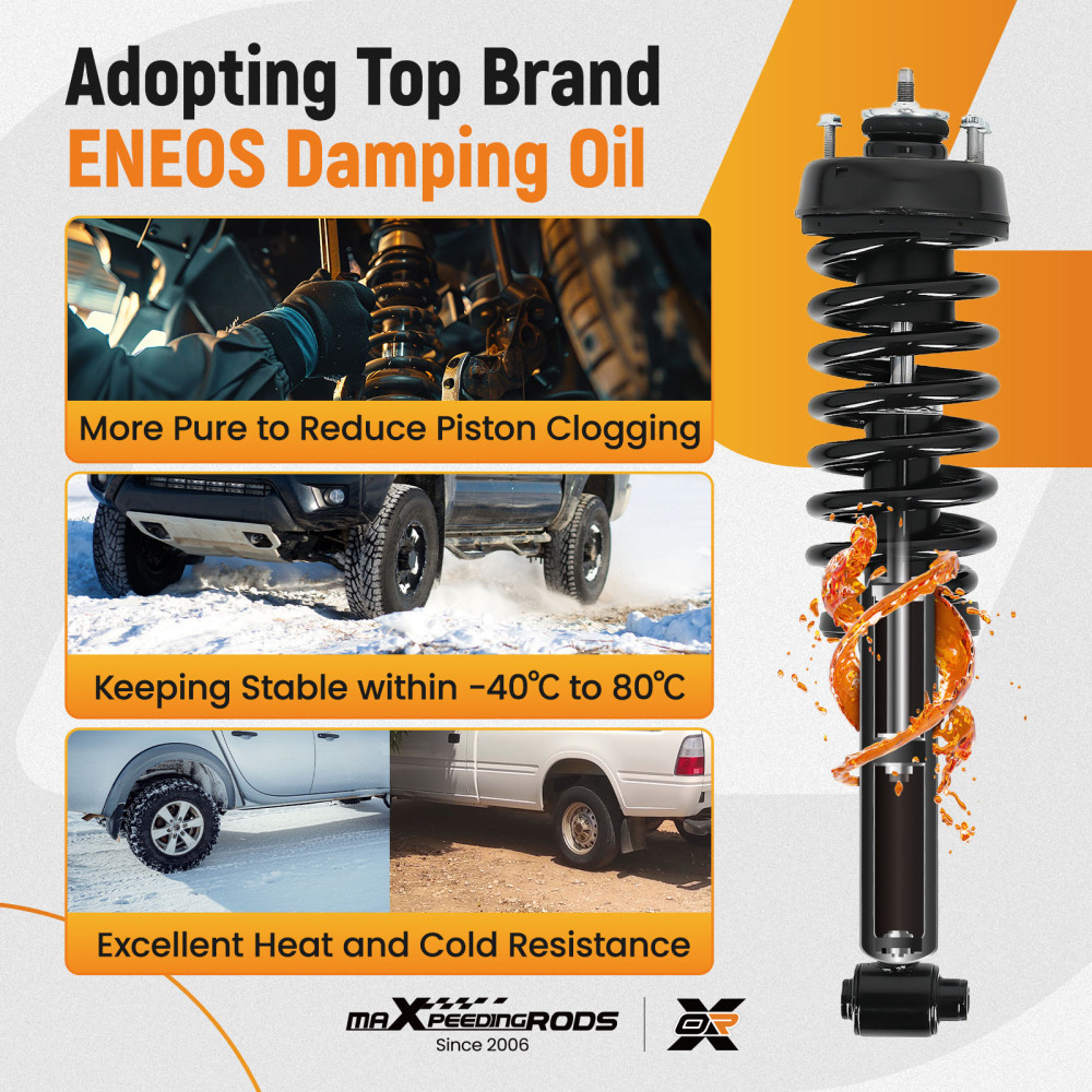 2pcs Front Struts w/Springs compatible for Ford Explorer compatible for Mercury Mountaineer 2002-2003