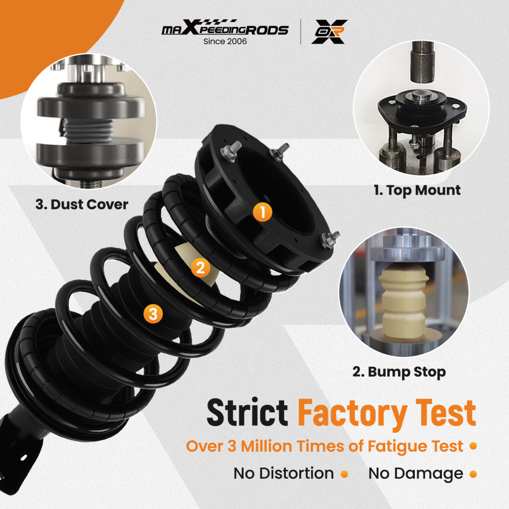 4X Suspension Rear Front Struts Assembly compatible for Mercury Sable 1996-2005 3.0L