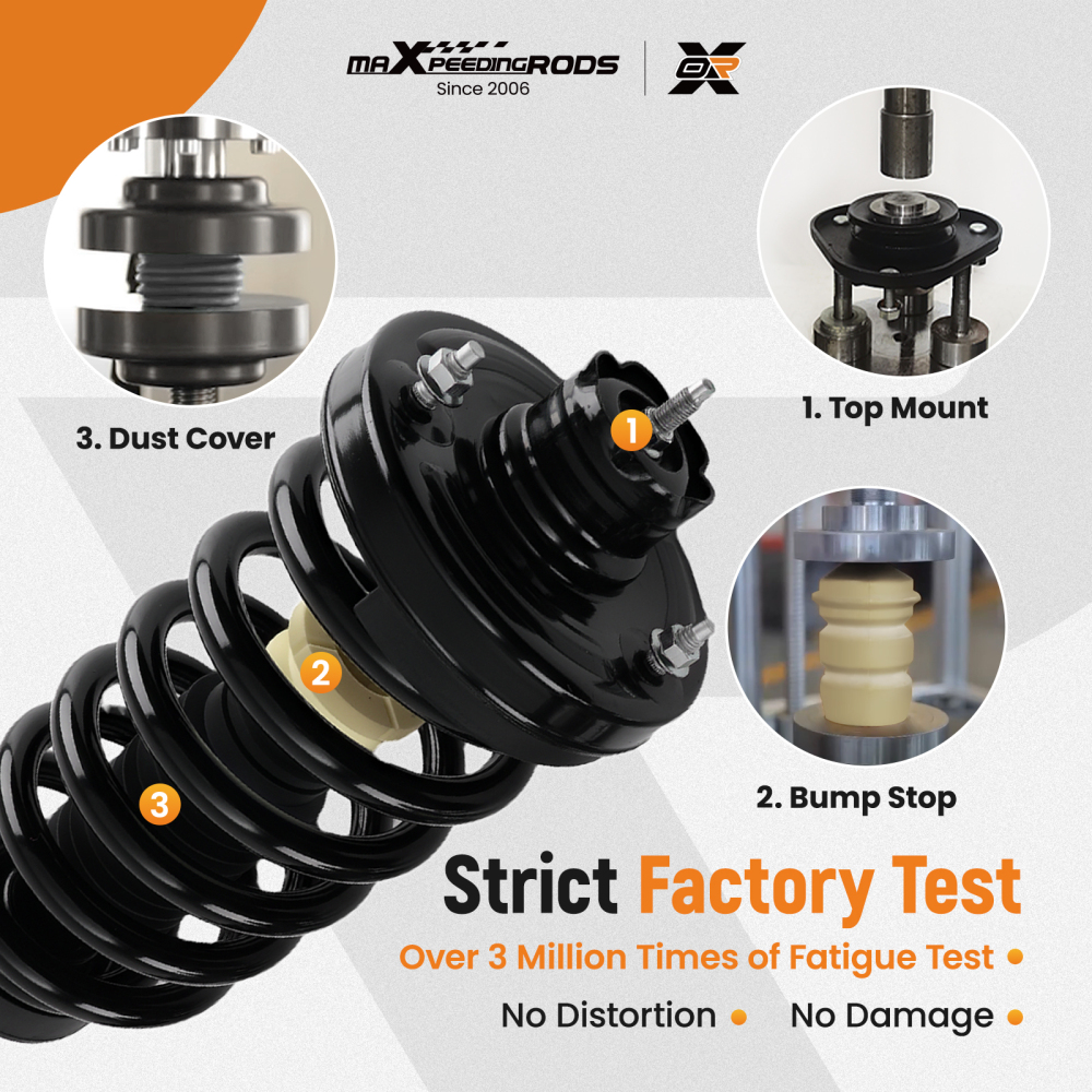 Quick Complete Rear Strut w/ Coil Spring compatible for Lincoln Navigator 2003-2006