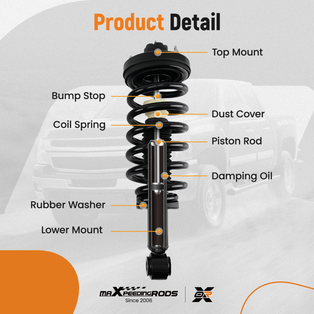 Quick Complete Rear Strut w/ Coil Spring compatible for Lincoln Navigator 2003-2006