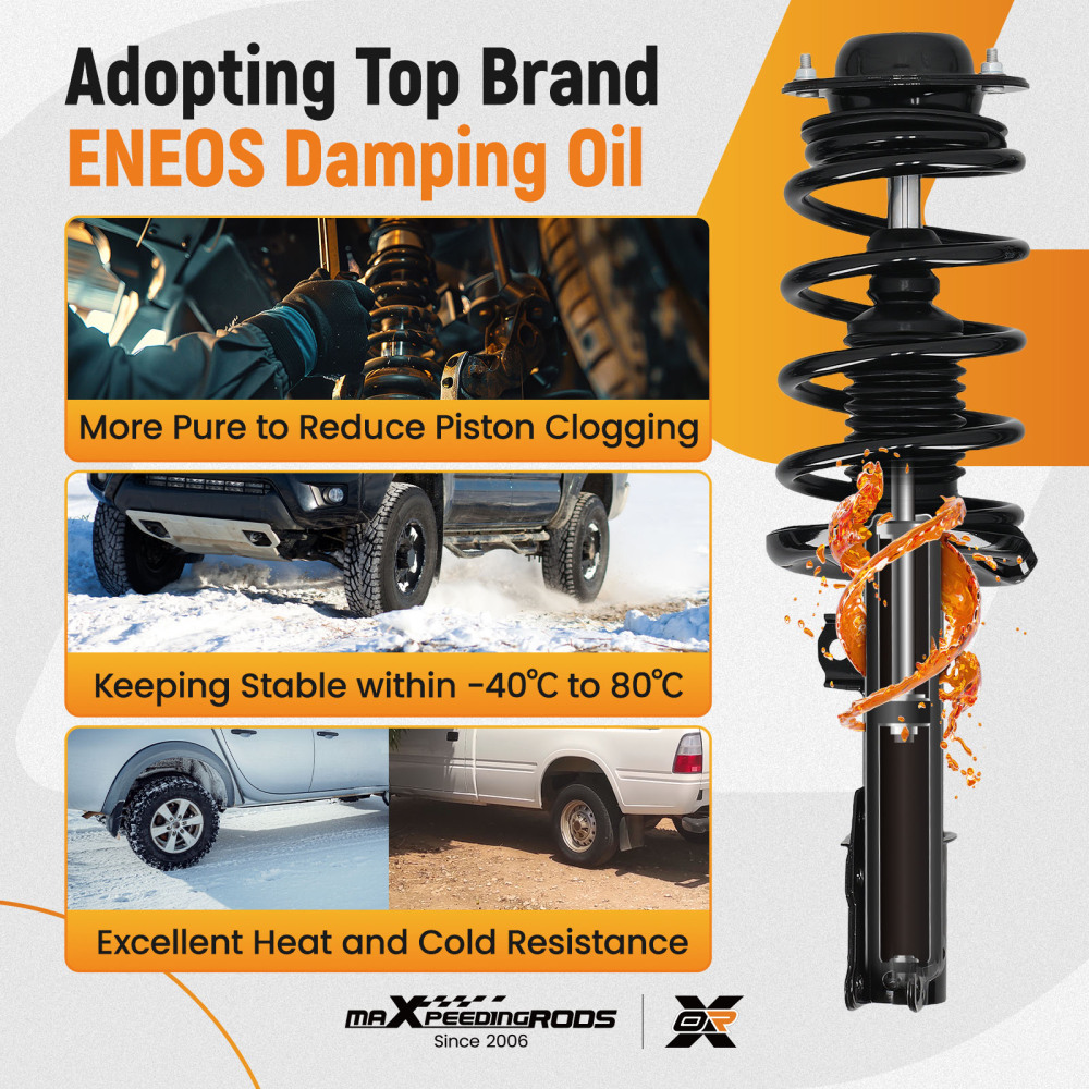 Front+Rear Shock Struts compatible for Chevy Malibu MAXX compatible for Pontiac G6 compatible for Saturn Aura 2004-2012