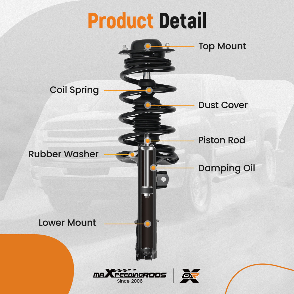 Front+Rear Shock Struts compatible for Chevy Malibu MAXX compatible for Pontiac G6 compatible for Saturn Aura 2004-2012