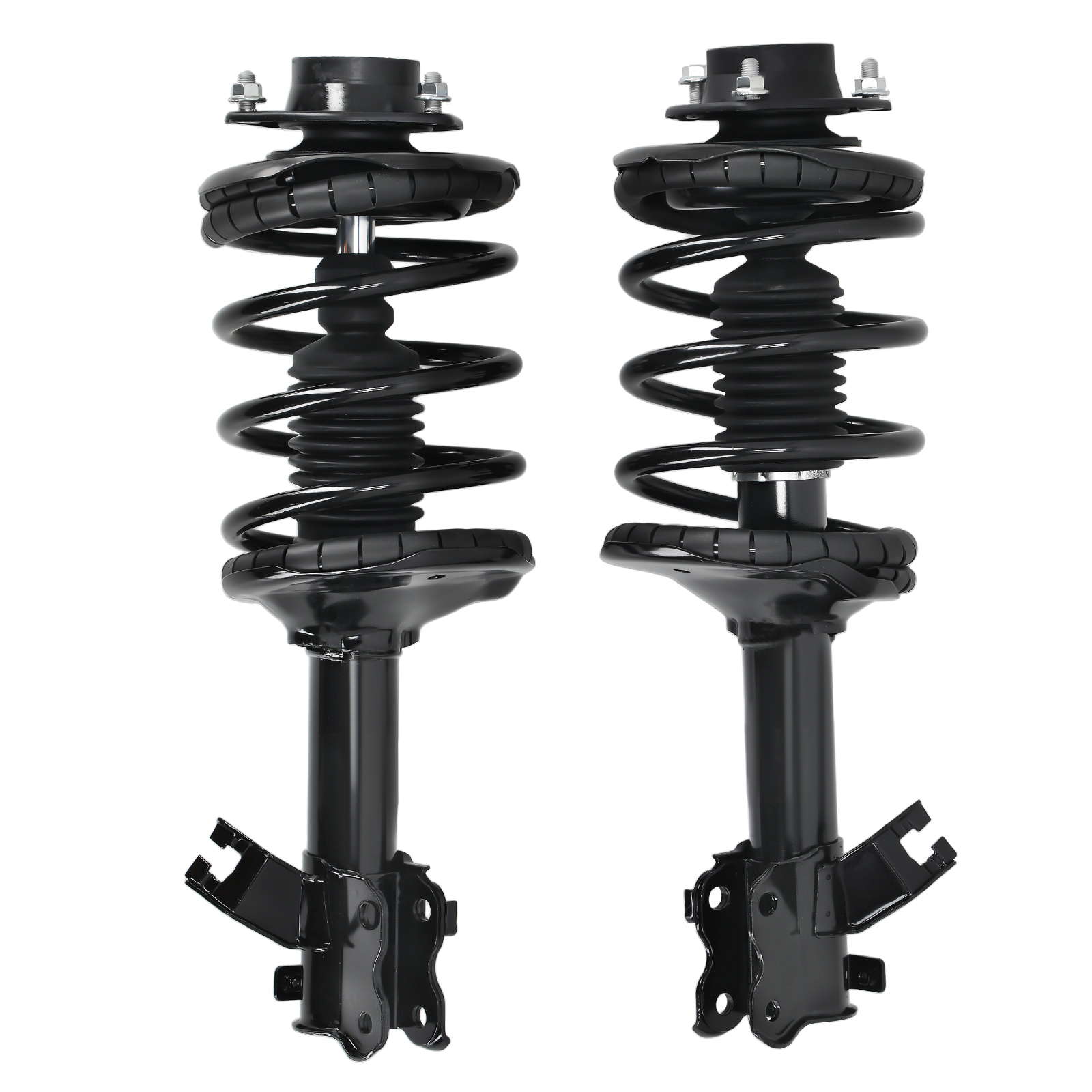 Pair Front Complete Struts w/Coil Springs compatible for Nissan