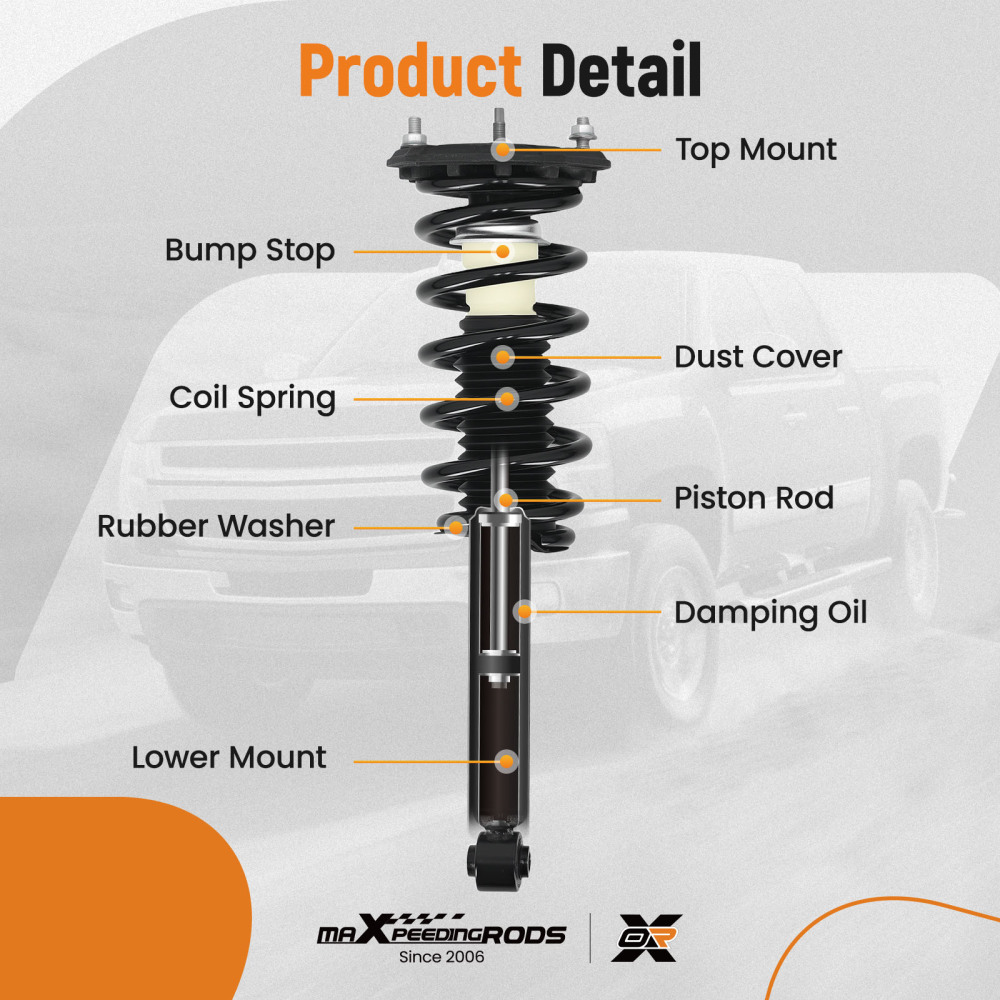 Quick Complete Rear Struts Assembly compatible for Infiniti I30 2000-2001 I35 2002-2004