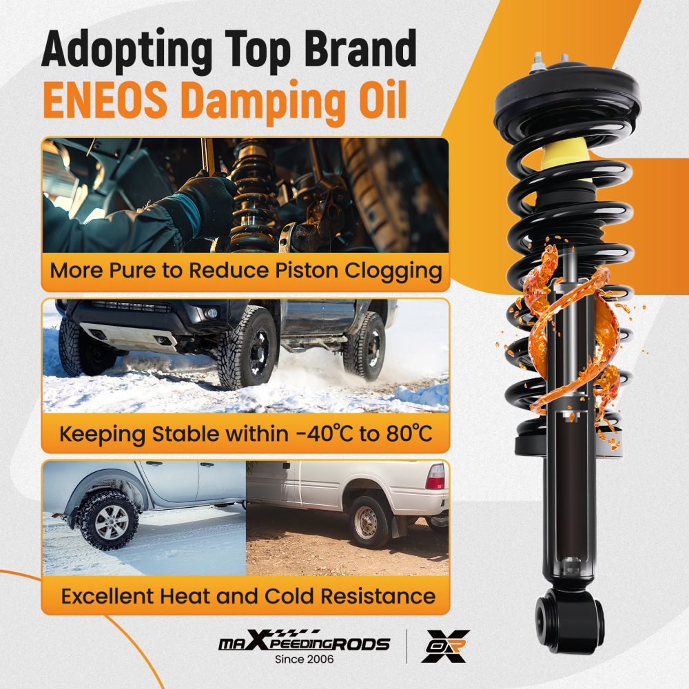 4x Front + Rear Struts w/Coil Spring compatible for Ford Expedition 2007-2013 5.4L