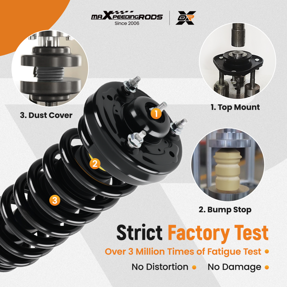 4x Front + Rear Struts w/Coil Spring compatible for Ford Expedition 2007-2013 5.4L