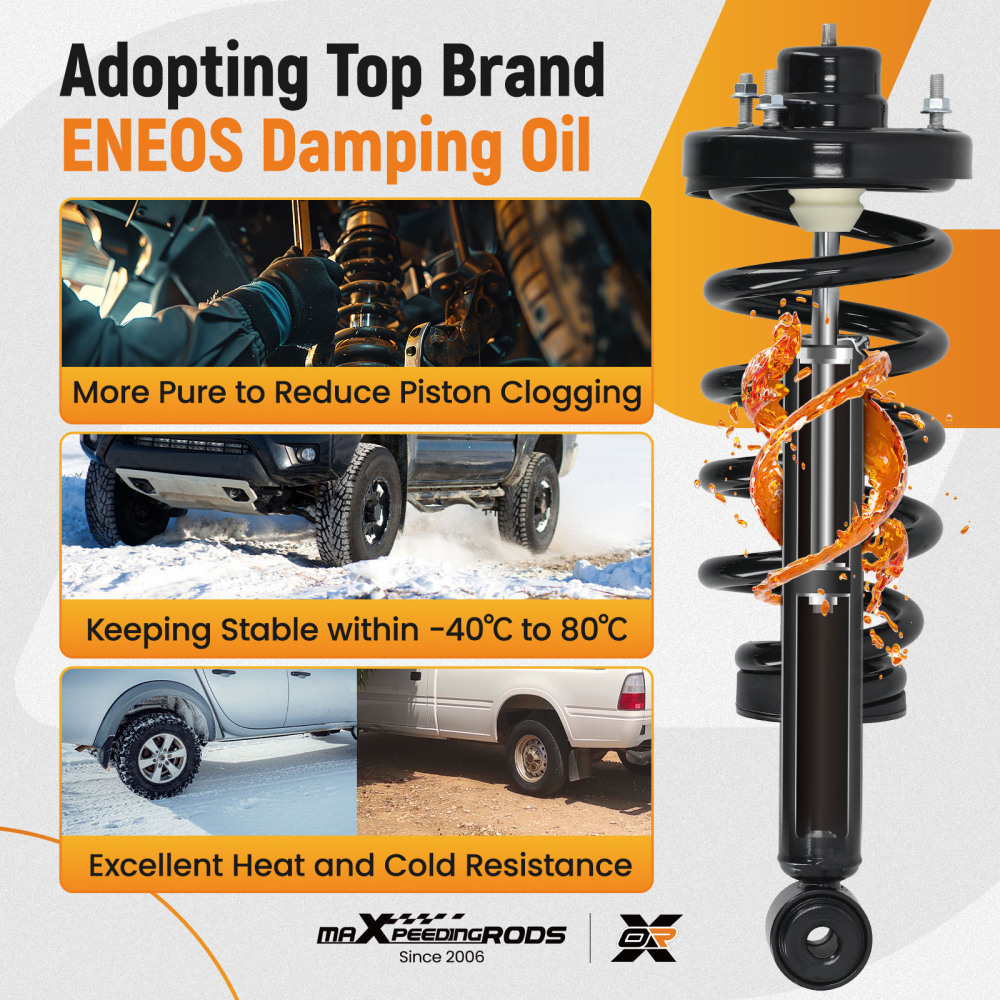 Pair Rear Struts Shocks Set compatible for Ford Expedition compatible for Lincoln Navigator 2007-2017