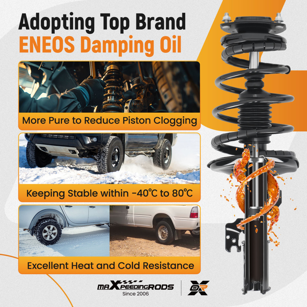 FrontRear Shocks Struts W/ Coil Spring For 2002 2003 compatible for Lexus ES300 compatible for Toyota CAMRY