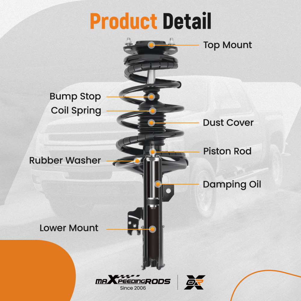 FrontRear Shocks Struts W/ Coil Spring For 2002 2003 compatible for Lexus ES300 compatible for Toyota CAMRY