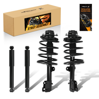 FrontRear Complete StrutsCoil Springs compatible for Chrysler Grand Voyager 2000