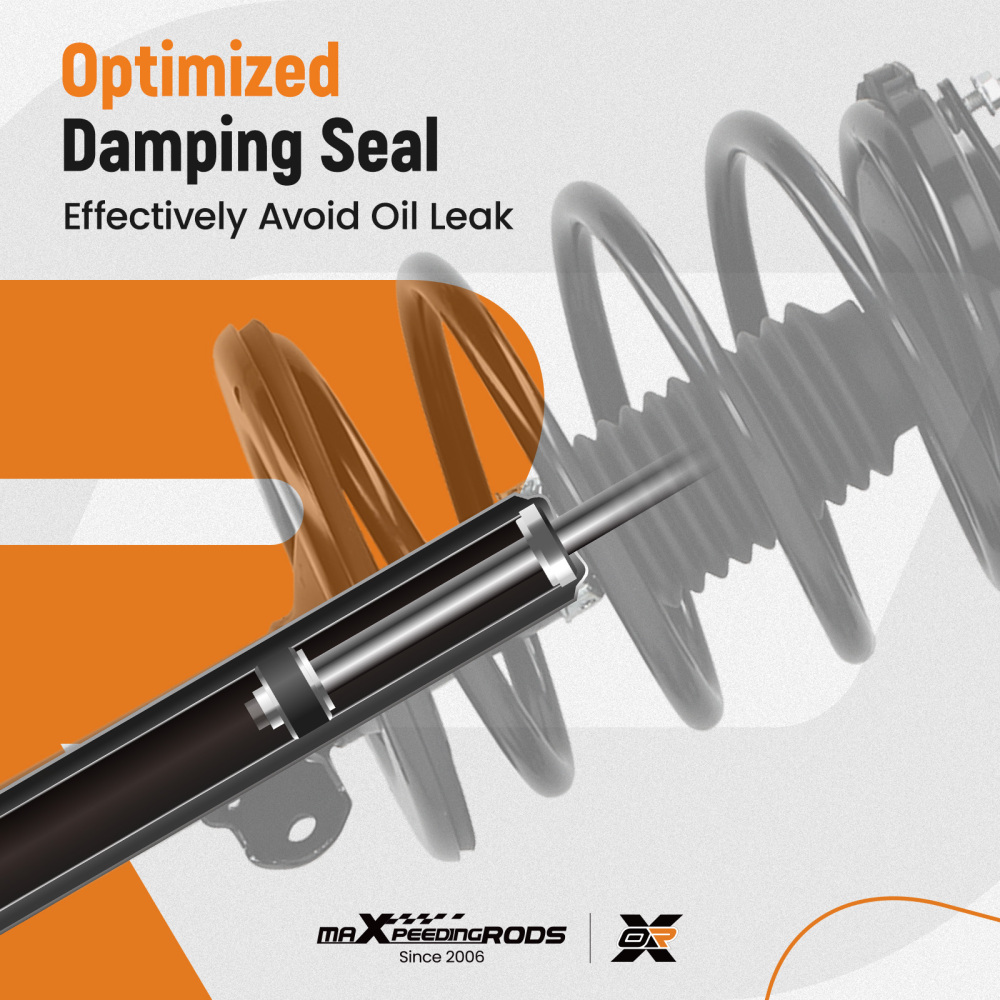 FrontRear Complete StrutsCoil Springs compatible for Chrysler Grand Voyager 2000