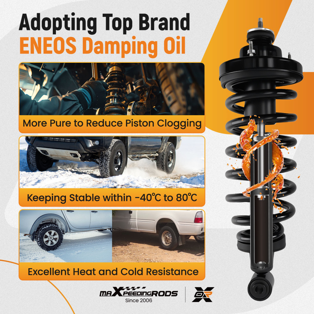 2PCS Rear Suspension Shock Strut compatible for FORD EXPLORER compatible for MERCURY MOUNTAINEER 06-10