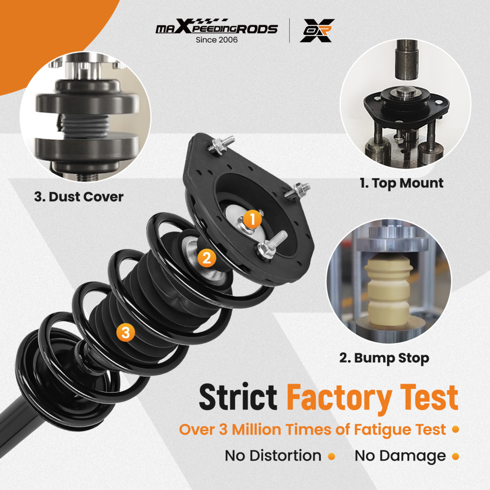 2pcs Rear Complete Struts Coil Spring Assembly compatible for Chevrolet Cavalier 1995-2005