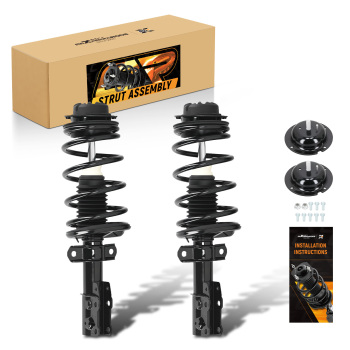 2X Front Complete Shocks Struts w/ Coil Spring 172203 For 2003-2007 compatible for Saturn Ion