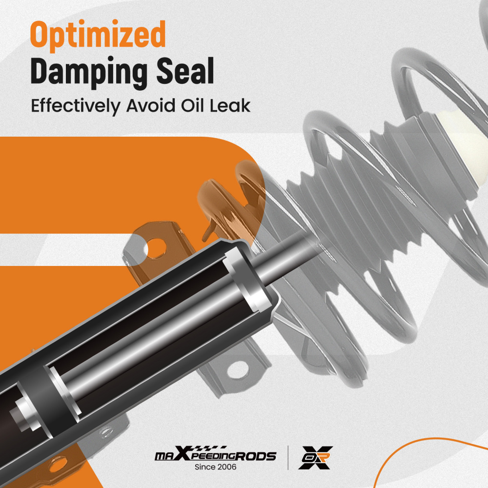 2X Front Complete Shocks Struts w/ Coil Spring 172203 For 2003-2007 compatible for Saturn Ion