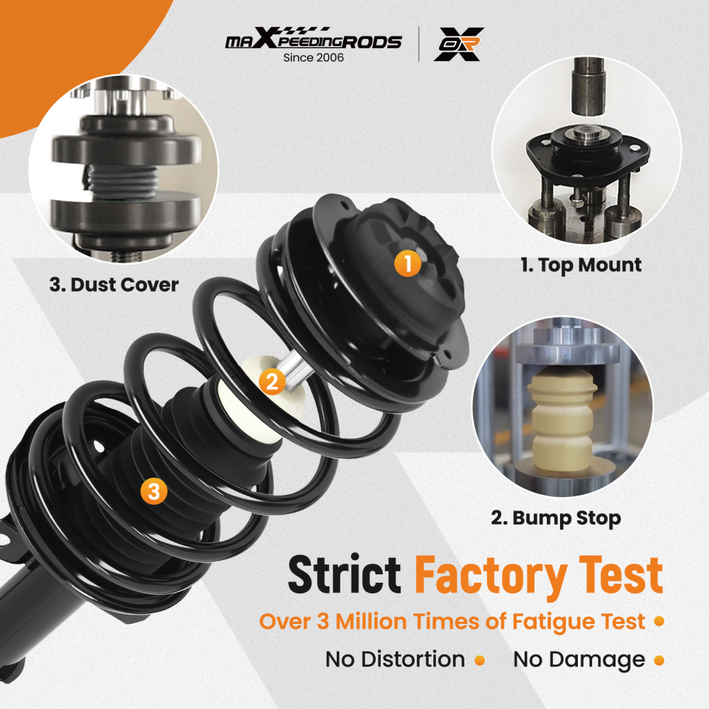 Front Complete Strut AssembliesRear Shocks for 2003-2007 compatible for Saturn Ion 2.2L 2.4L