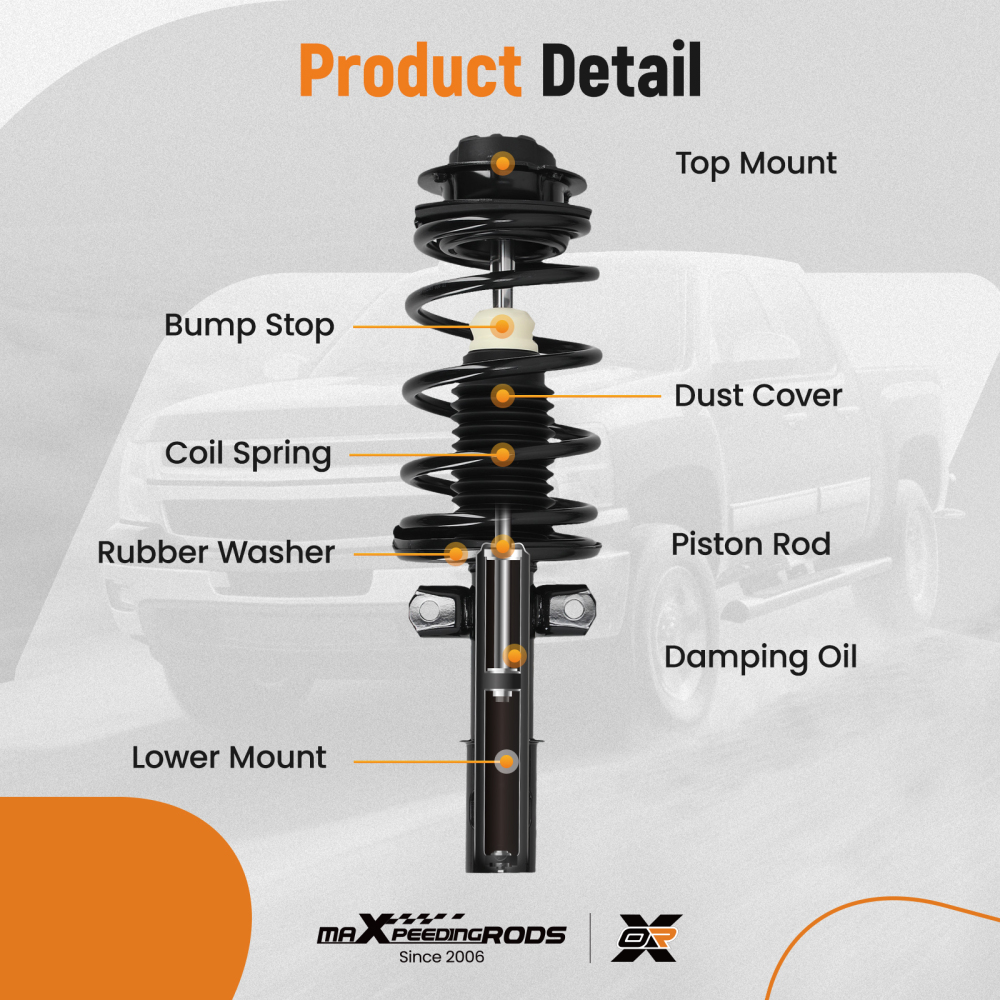 Front Complete Strut AssembliesRear Shocks for 2003-2007 compatible for Saturn Ion 2.2L 2.4L