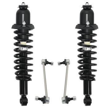 Rear Strut Coil Spring + Sway Bar Links compatible for Toyota Corolla 2003-2008 Matrix Vibe