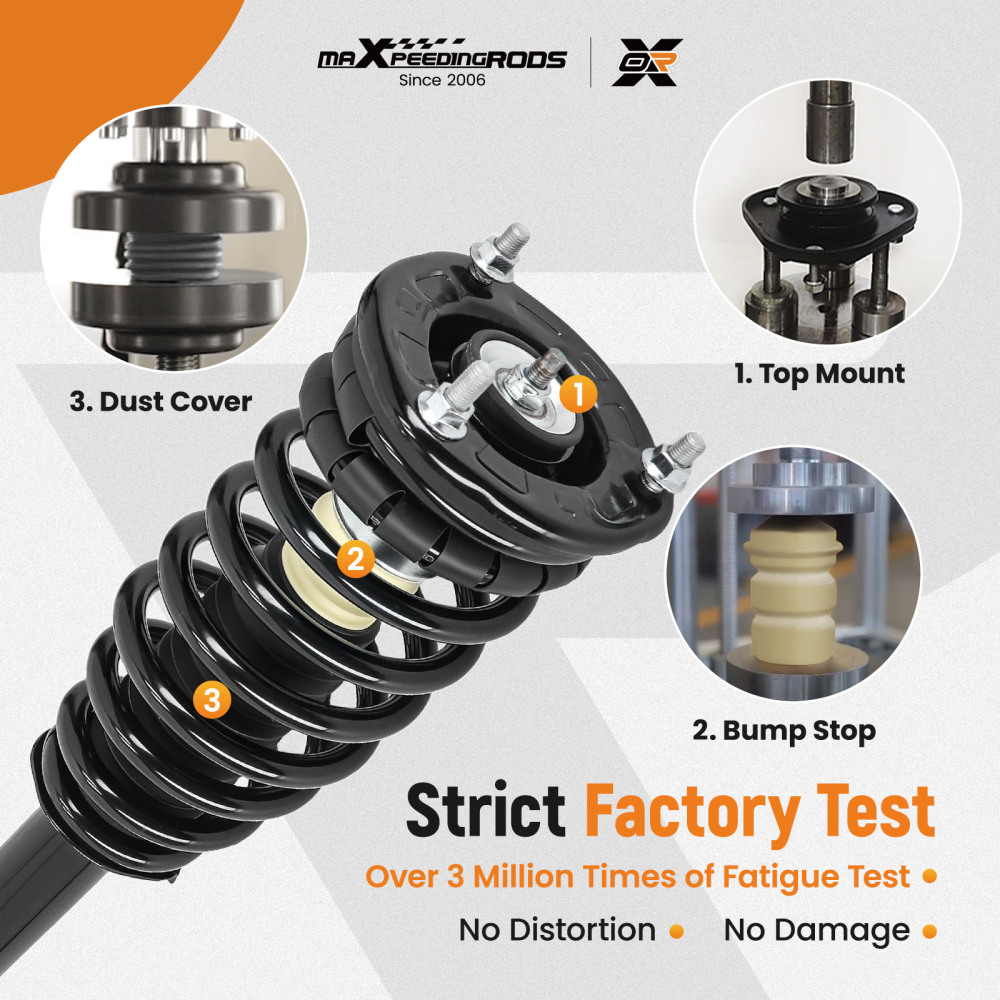 2pcs Front Struts w/Springs Suspension compatible for Kia Optima Magentis 2001 - 2006