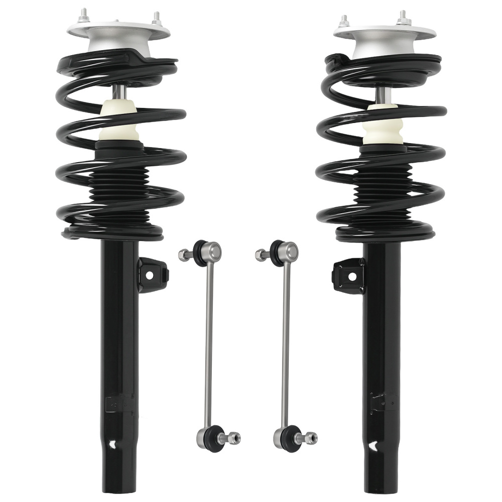 Front Suspension Shock AbsorbersSway Bar Kit compatible for BMW 325i sedan 2001-2005 NEW