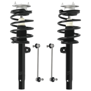 Front Suspension Shock AbsorbersSway Bar Kit compatible for BMW 325i sedan 2001-2005 NEW
