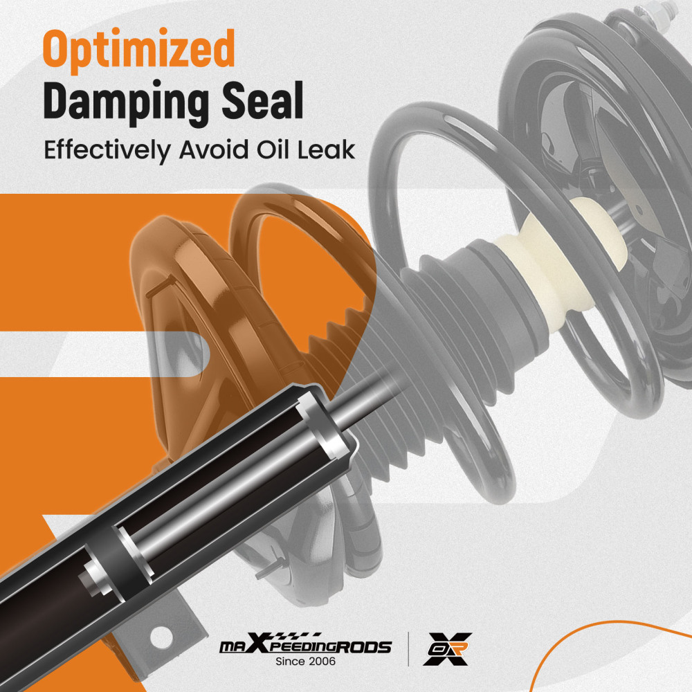 2pcs Front Struts w/Springs Suspension compatible for Dodge Stratus 2001-2005 Coupe