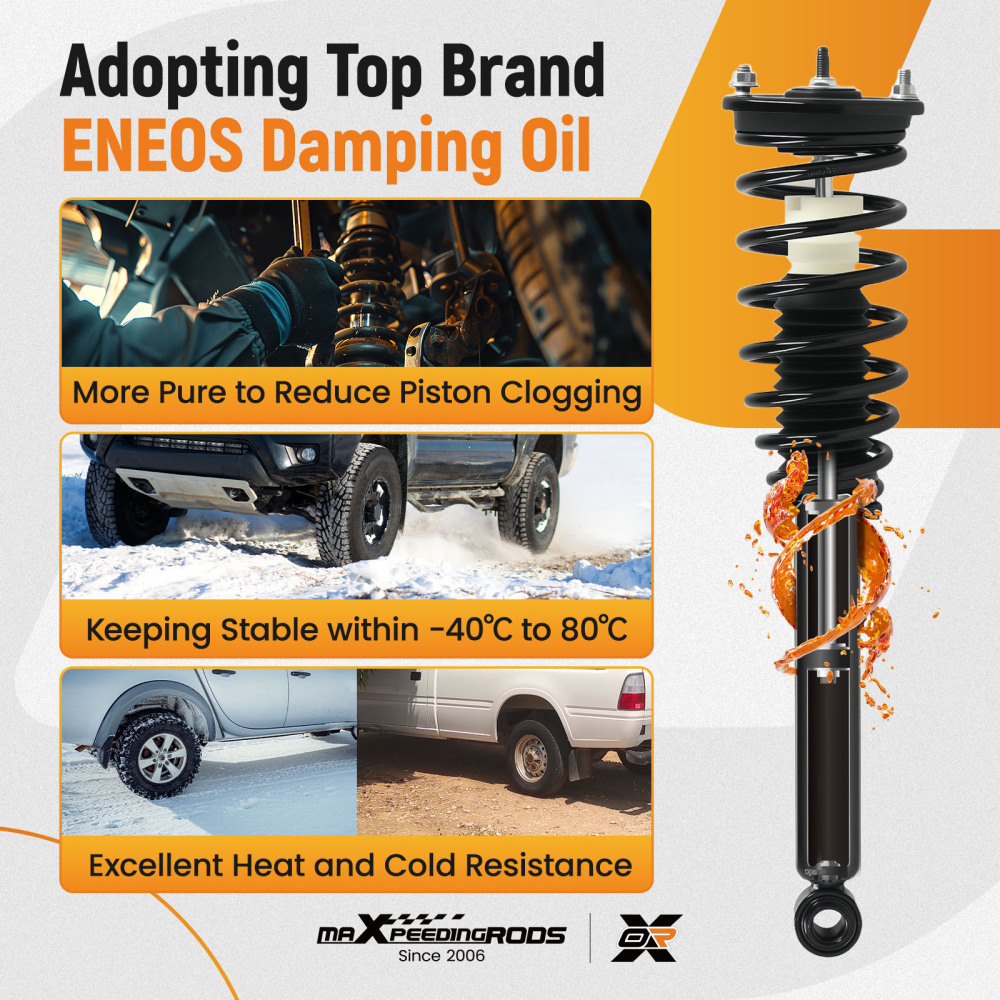 4X Suspension Rear Front Struts Assembly compatible for Mitsubishi Eclipse 2000-2005