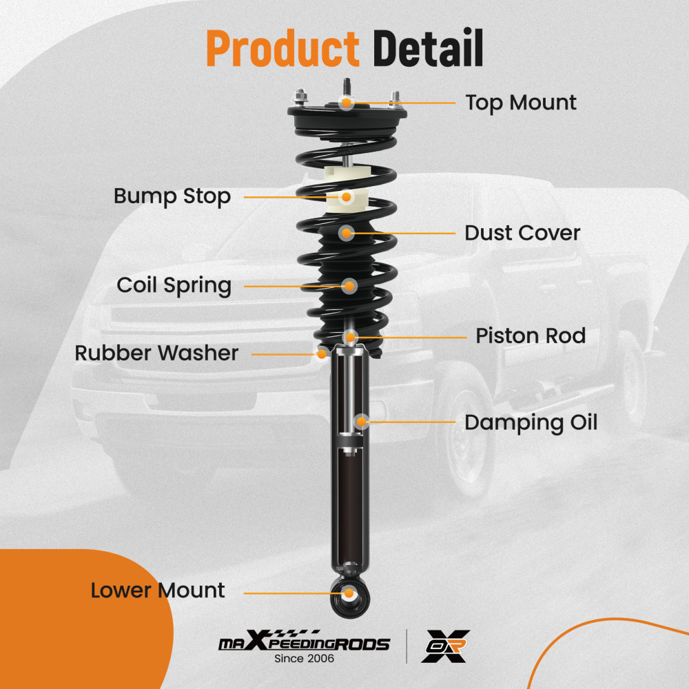 4X Suspension Rear Front Struts Assembly compatible for Mitsubishi Eclipse 2000-2005