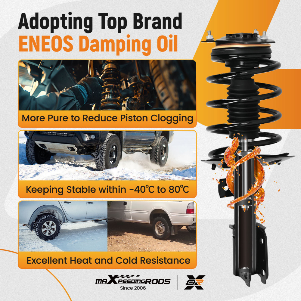 Complete Struts ShockCoil Spring Front Set For 2004-2008 compatible for Pontiac Grand Prix