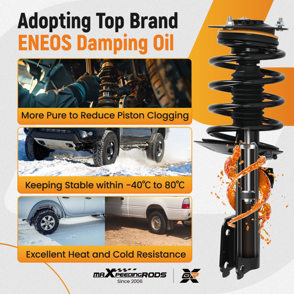 4PCS FrontRear Complete Struts Assembly For 2004-2007 2008 compatible for Pontiac Grand Prix