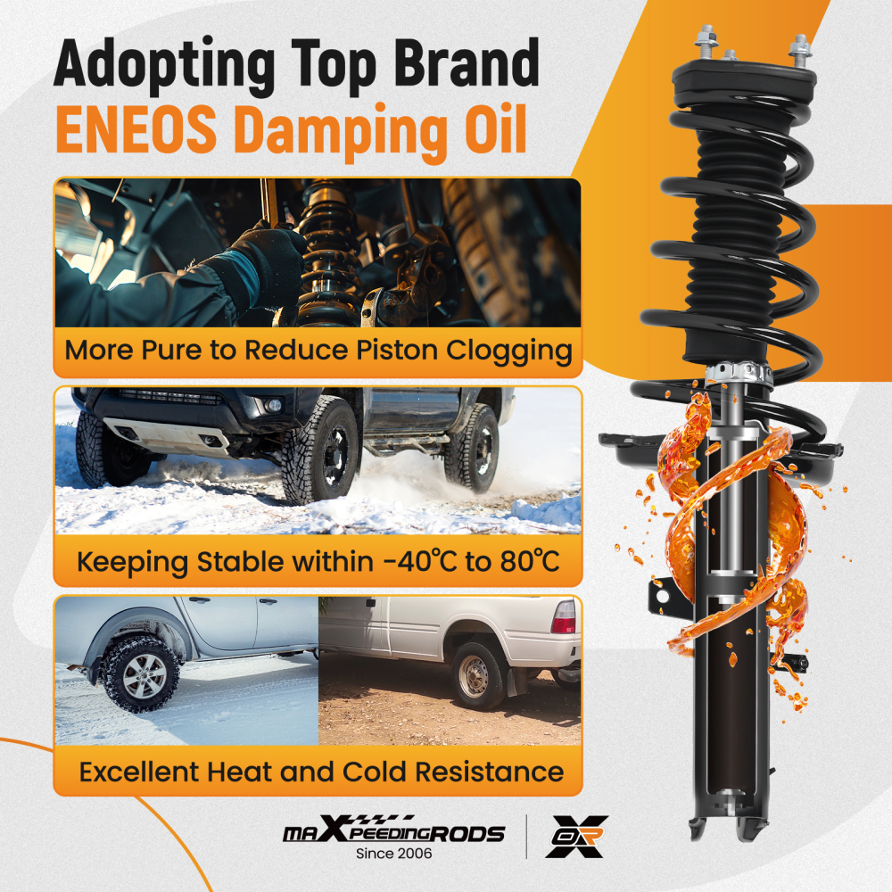 Front + Rear Strut Coil Spring compatible for Toyota Highlander 2004 2005 2006 2007 3.3l