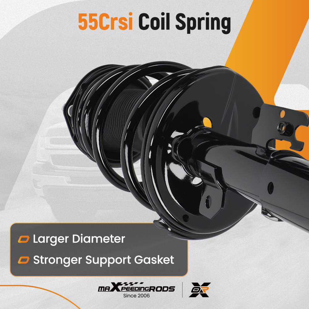 Front + Rear Strut Coil Spring compatible for Toyota Highlander 2004 2005 2006 2007 3.3l