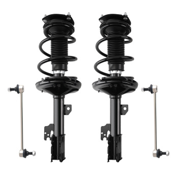 Front Struts Sway Bar w/ Coil Spring For 2004-2007 compatible for Toyota Highlander LEXUS RX330