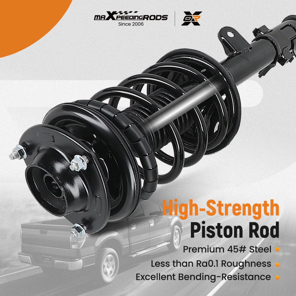 2pcs Front Struts w/Springs Suspension compatible for Hyundai Tucson compatible for Kia Sportage 05-09