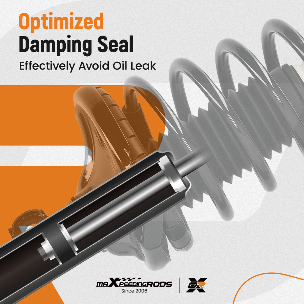 Quick Complete Rear Struts Assembly compatible for Hyundai Tucson 05-09 compatible for Kia Sportage 05-10